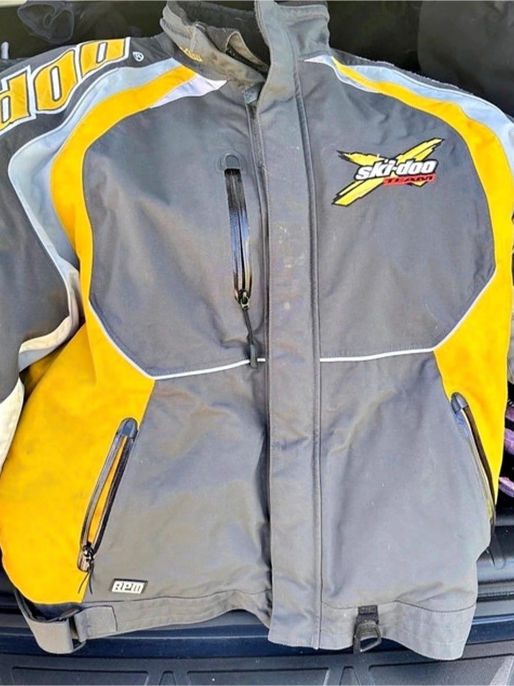 Ski-Doo RPM X-Team Snowmobile Jacket Gray & Yellow Large